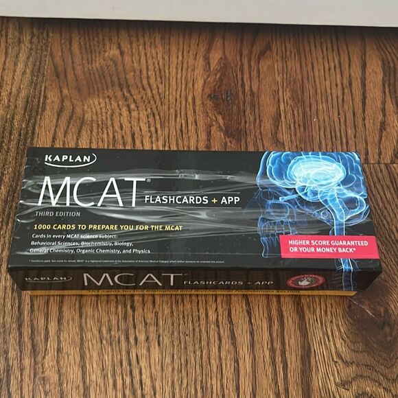 Kaplan MCAT Third Edition Flashcards Pack in Box - Picture 1 of 7
